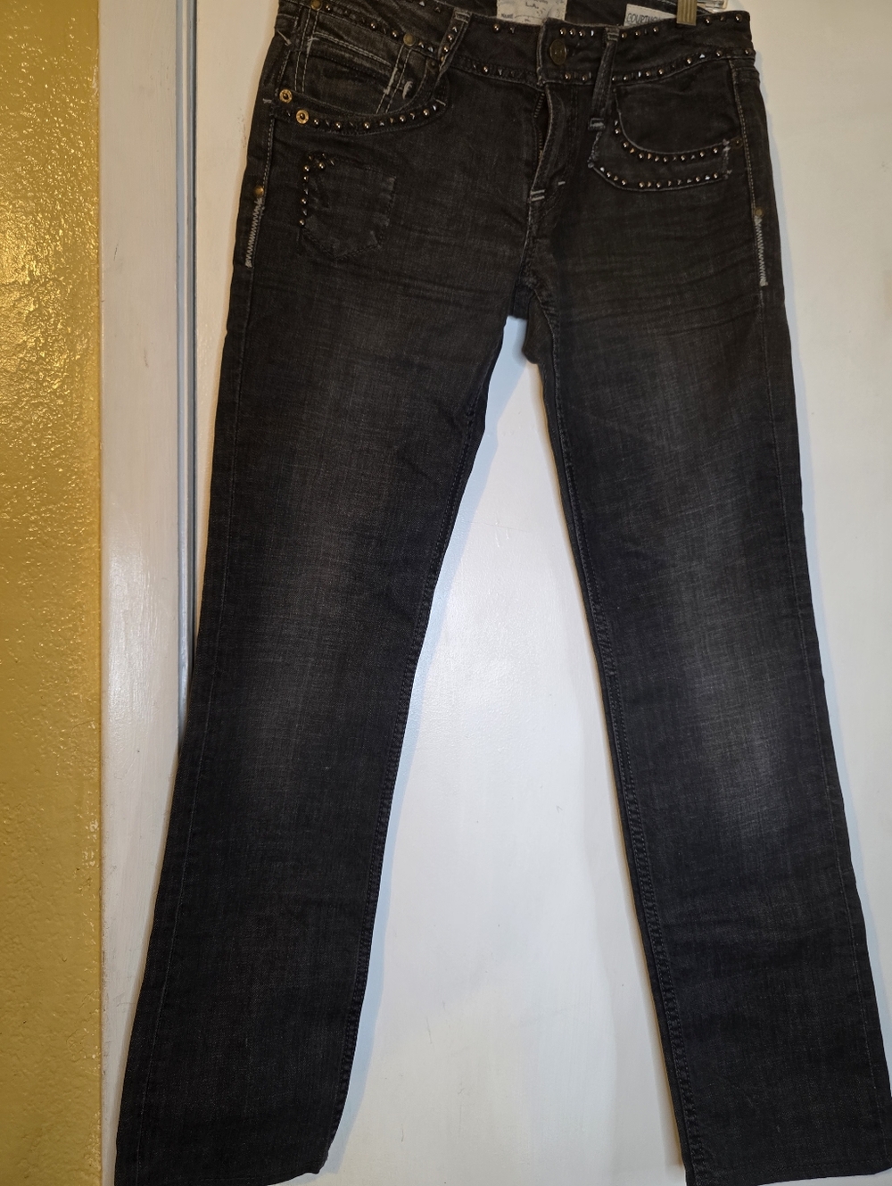 Taverniti So Jeans La Low Rise Women Jeans Size 29 Charcoal Black